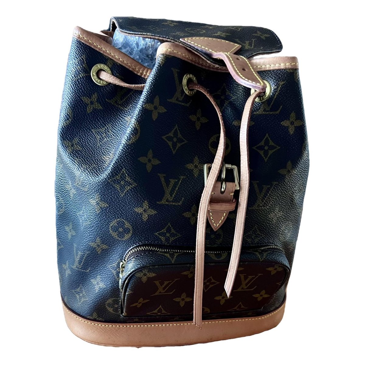 Montsouris Vintage leather backpack