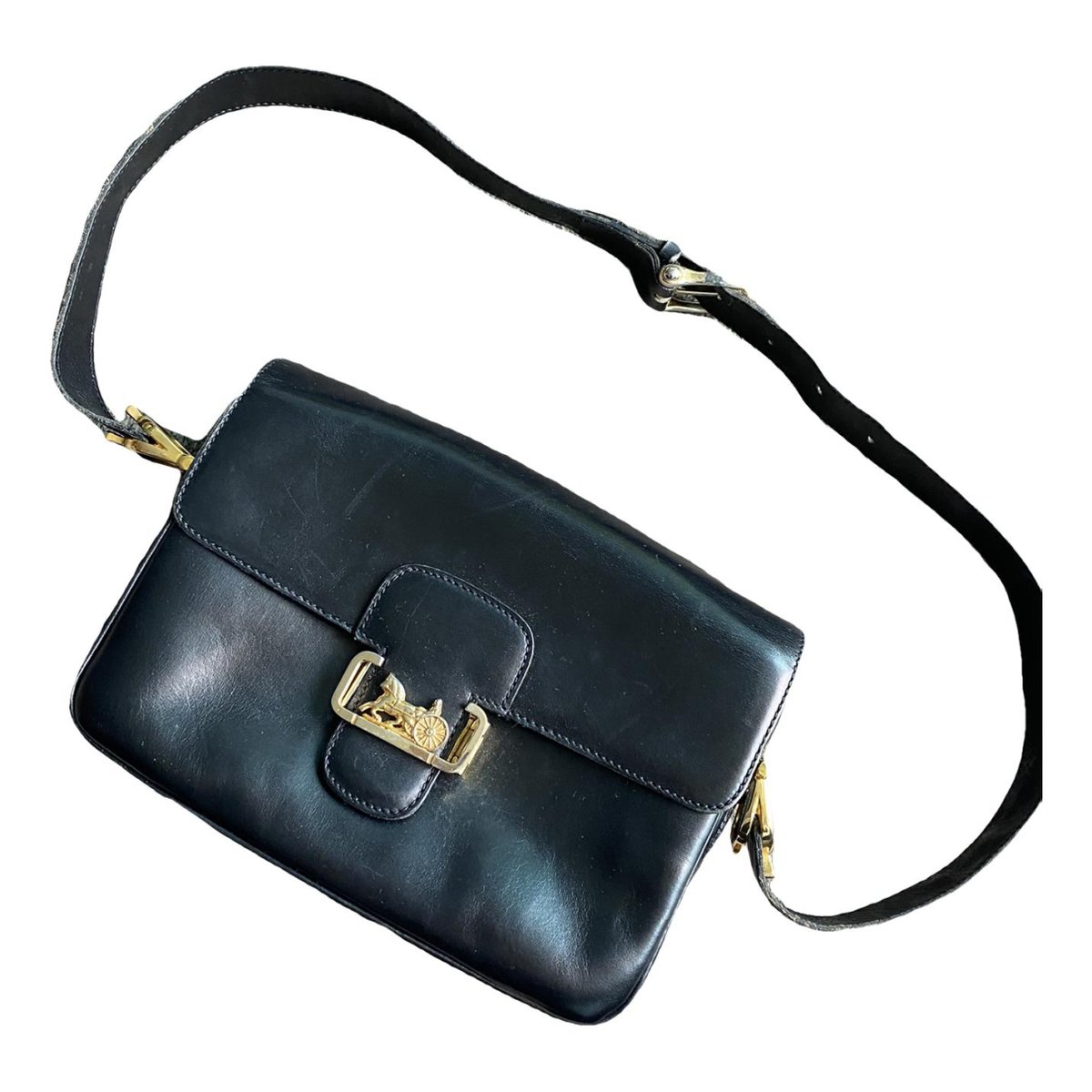 Classic leather crossbody bag