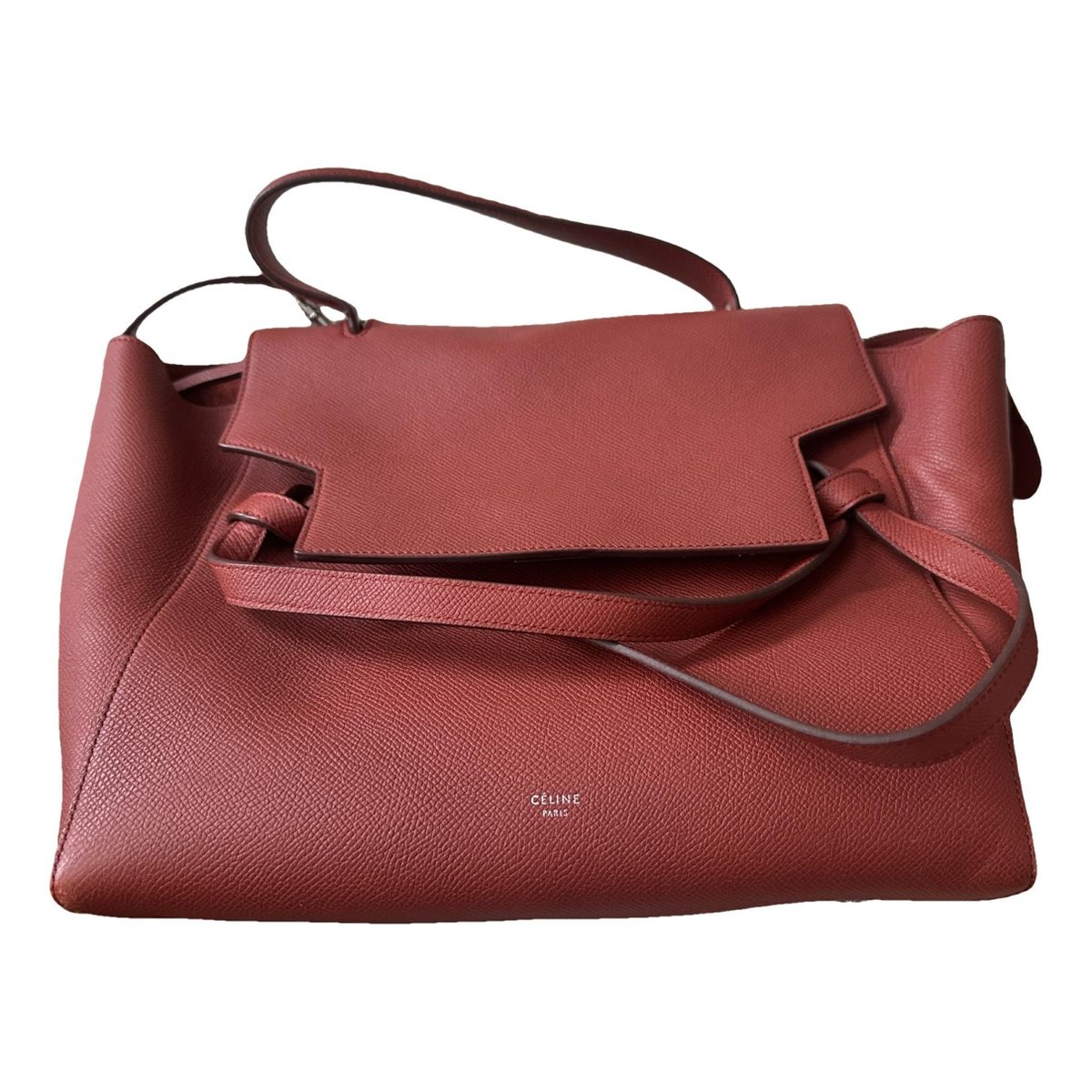 Belt leather handbag