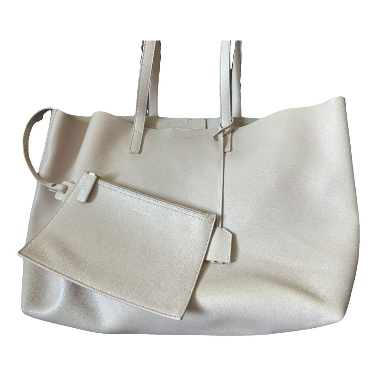 Shopping leather handbag