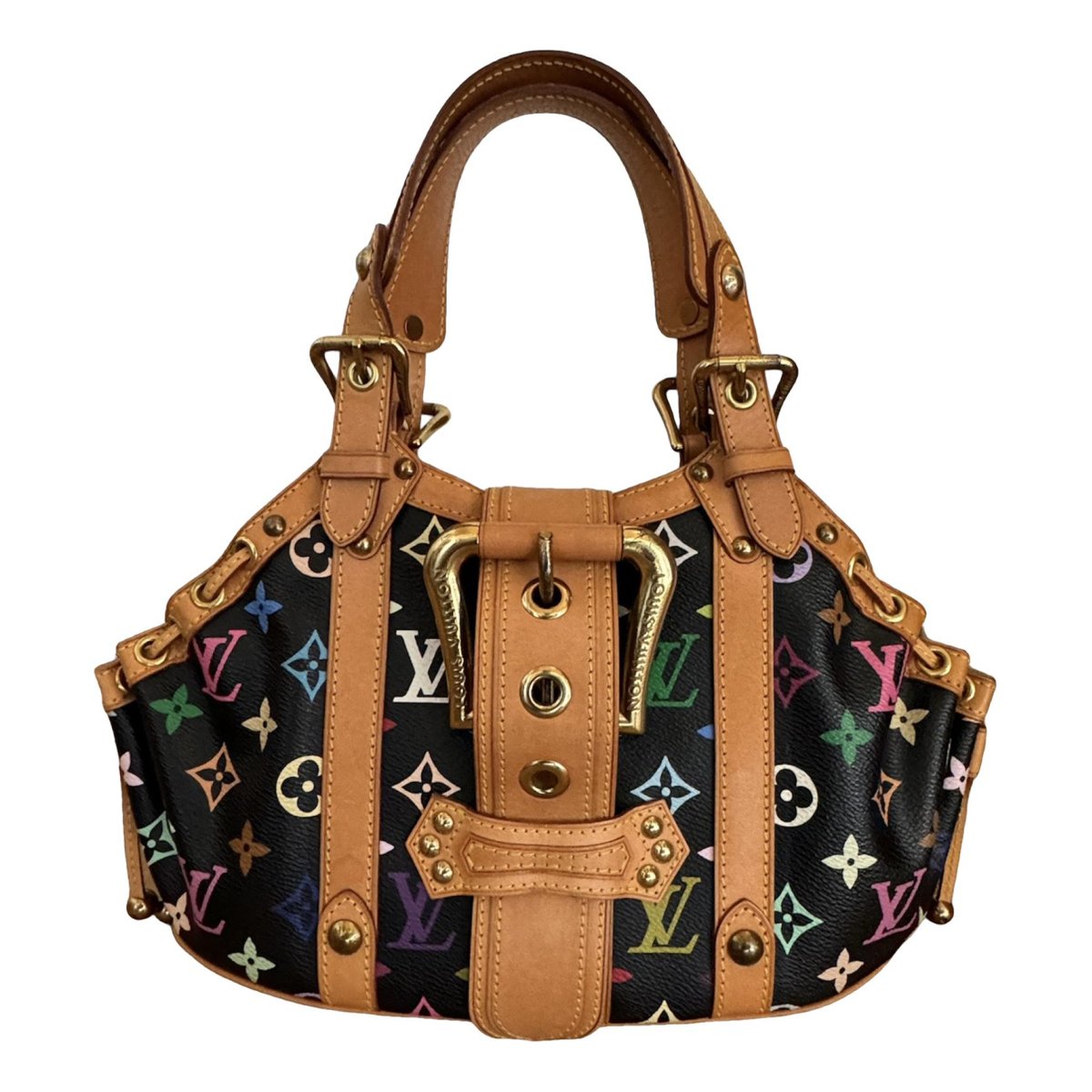 Theda patent leather handbag