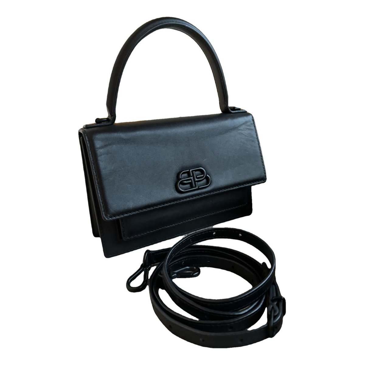 Sharp leather handbag