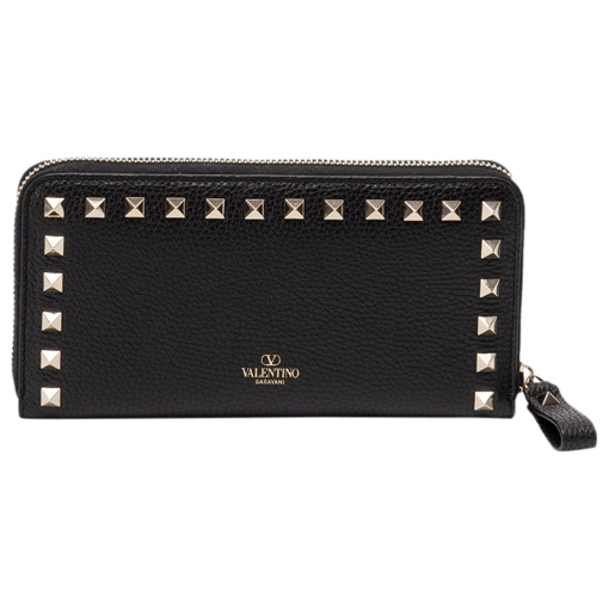 Rockstud leather wallet