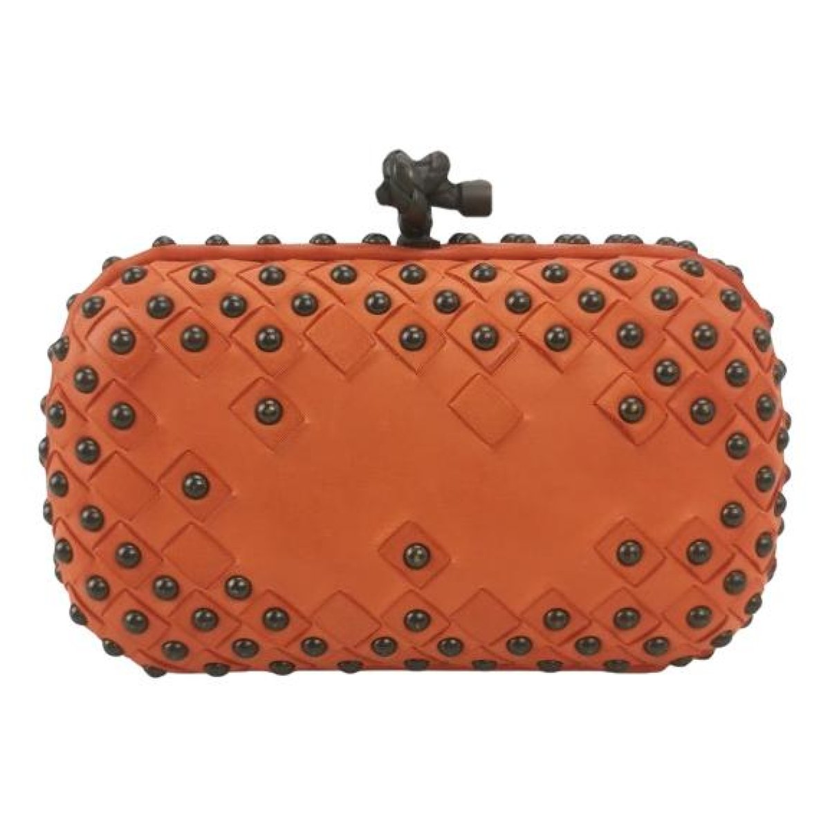 Pochette Knot leather clutch bag