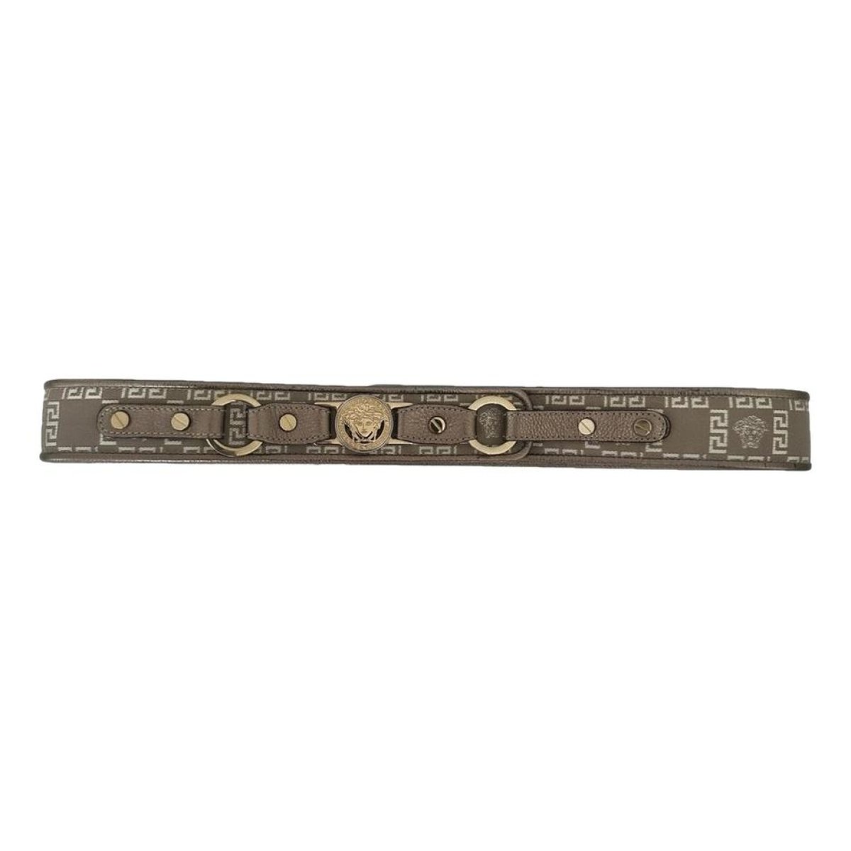 Medusa leather belt