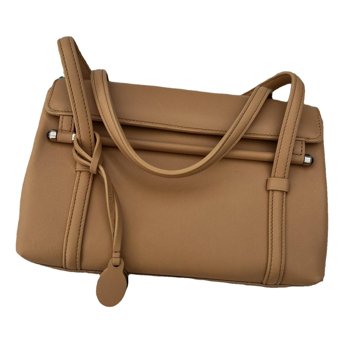 Cabochon leather handbag
