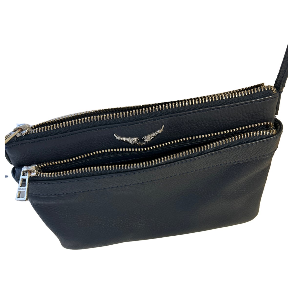 Rock leather clutch bag