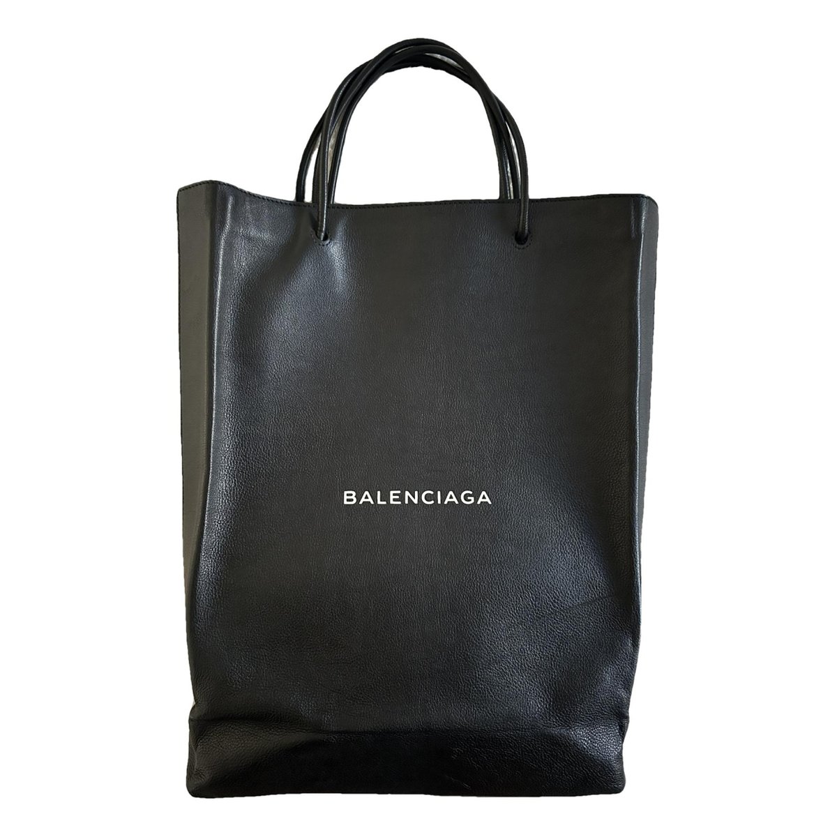 Shopping North South leather tote