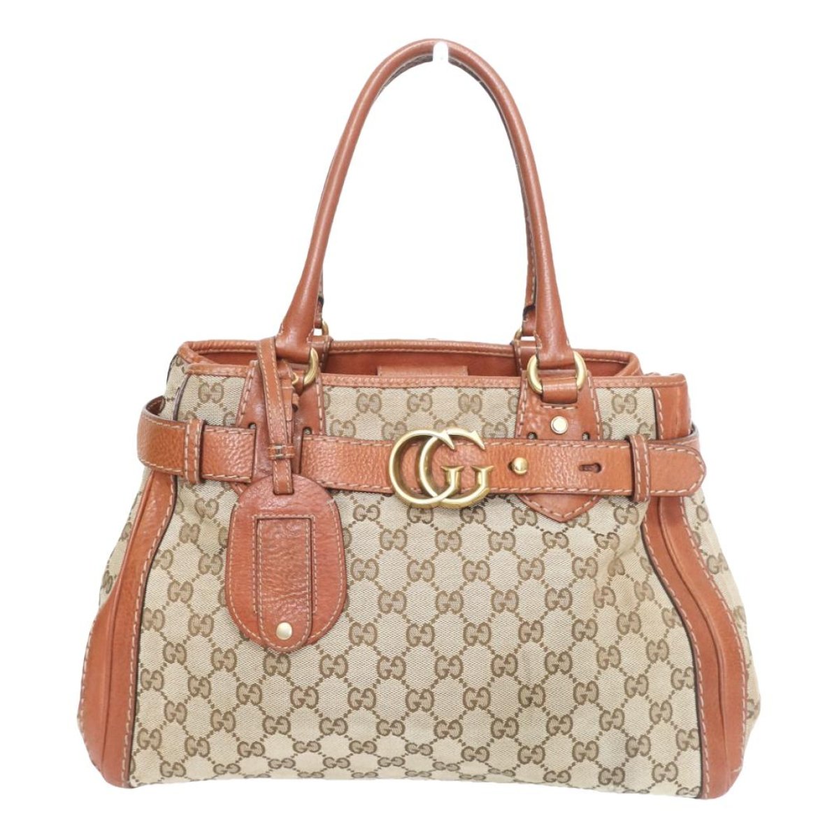 GG Running leather tote