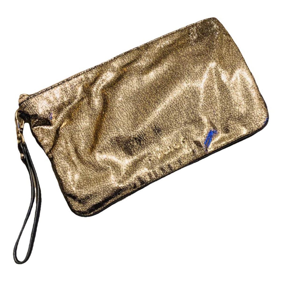 Leather clutch bag
