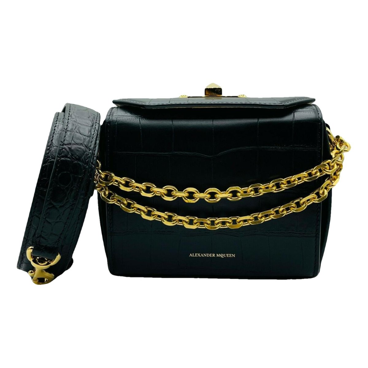 Box 16 leather crossbody bag