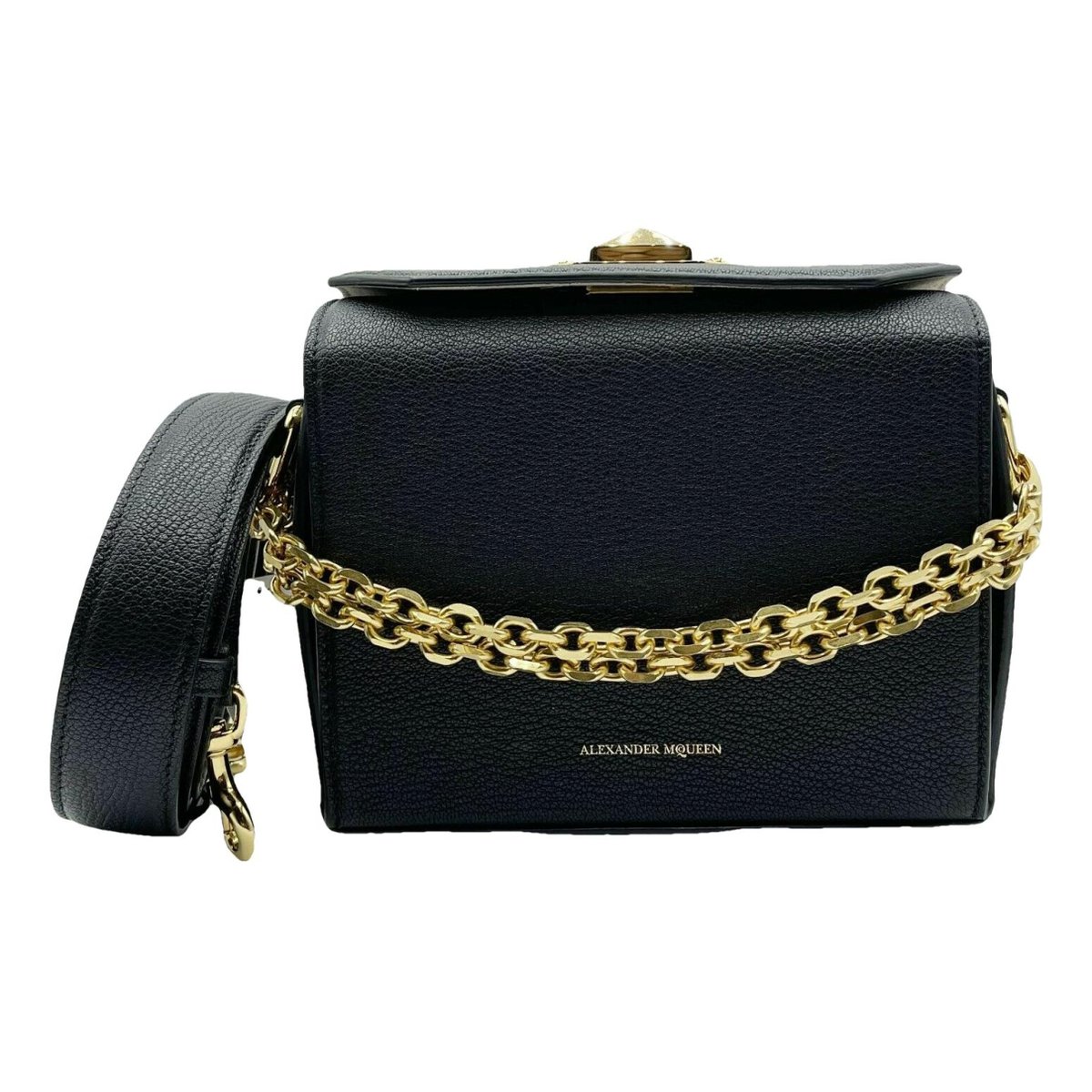 Box 19 leather crossbody bag