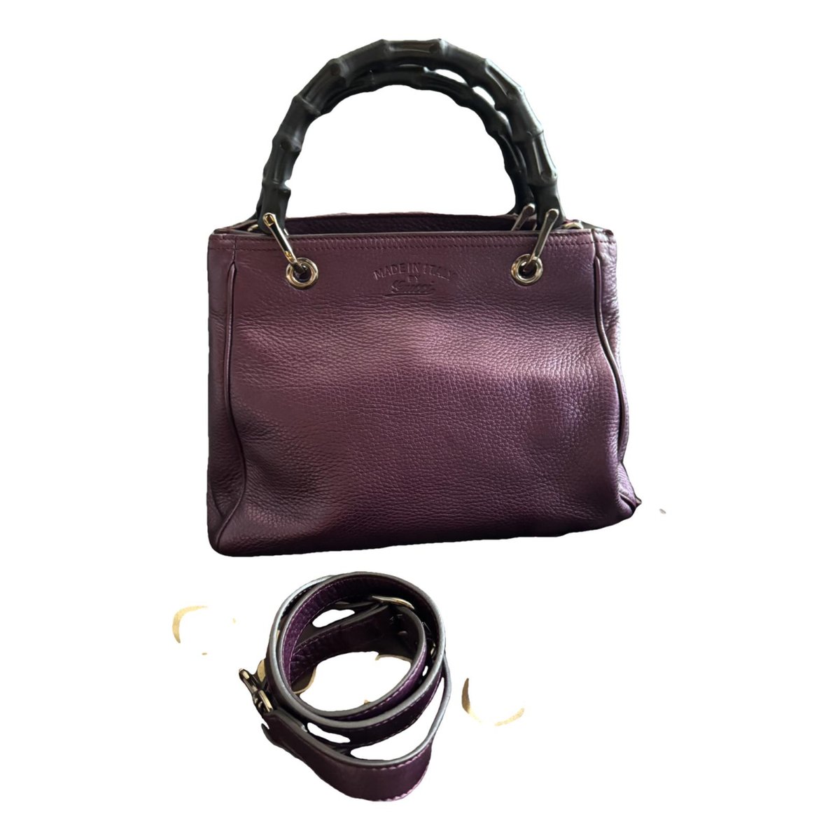 Bamboo Shopper leather tote