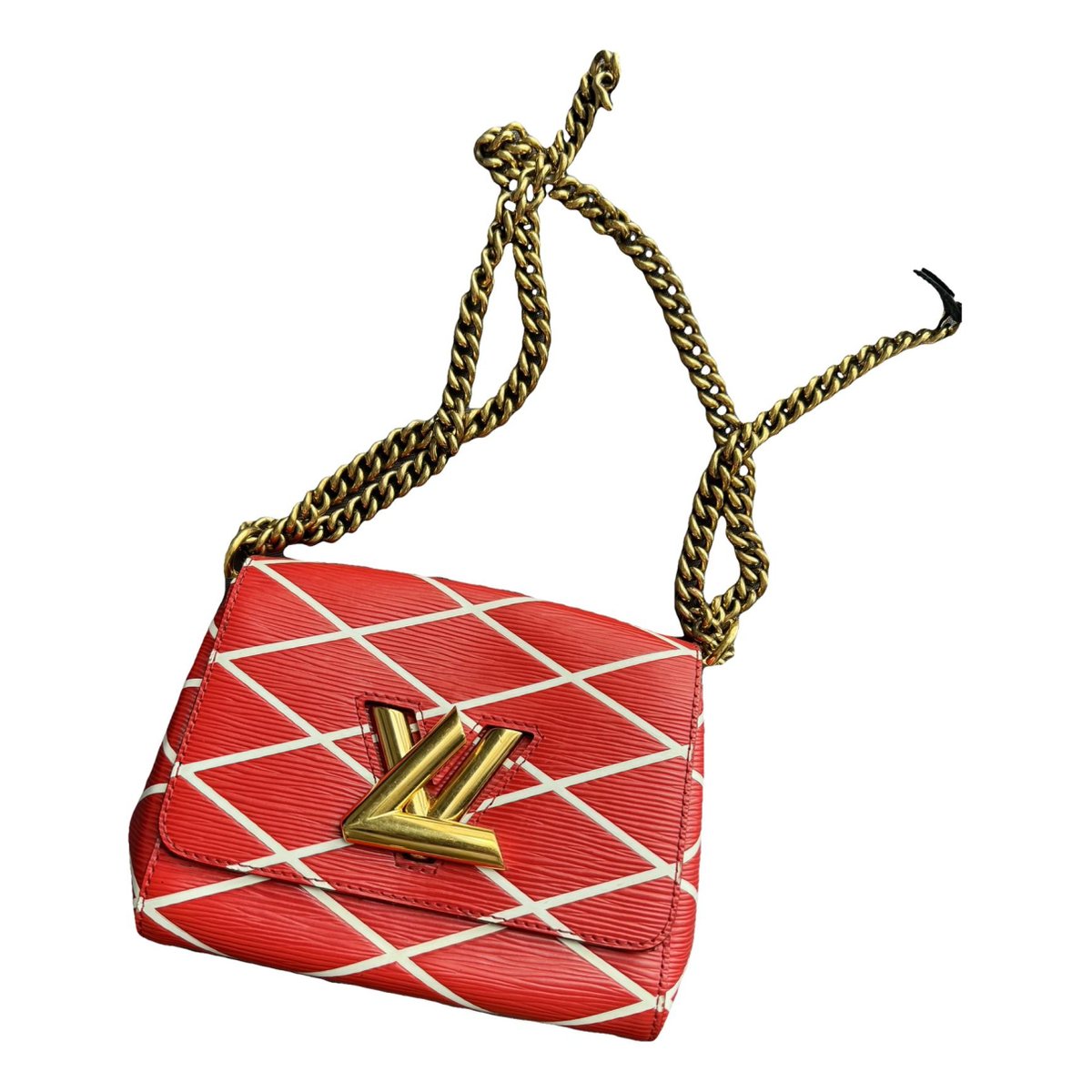 Twist leather crossbody bag