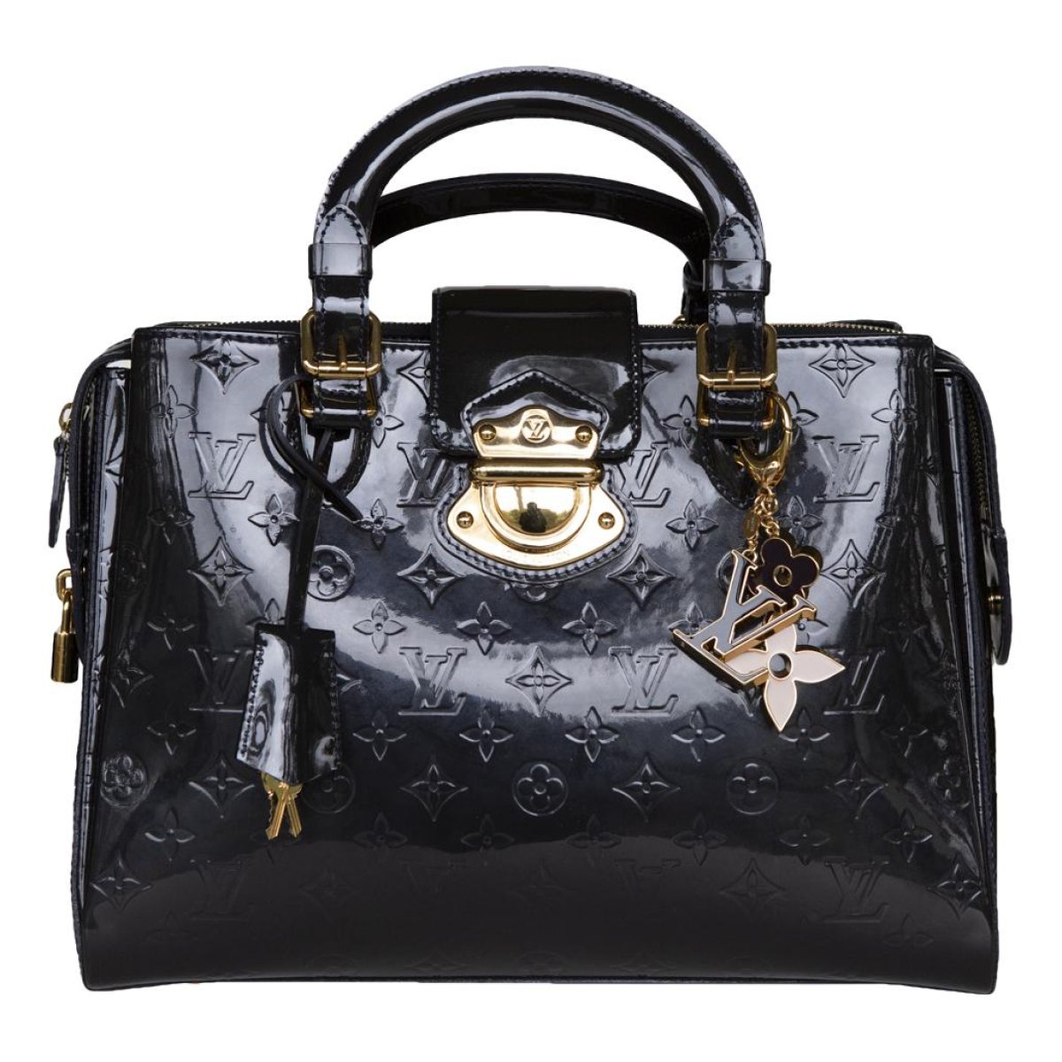 Melrose patent leather handbag
