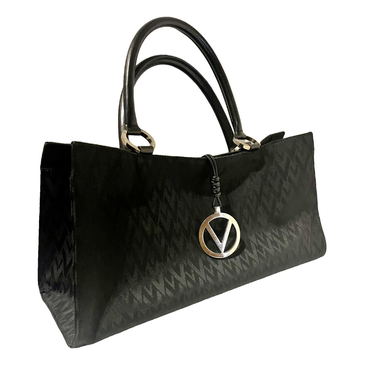 Demilune cloth handbag