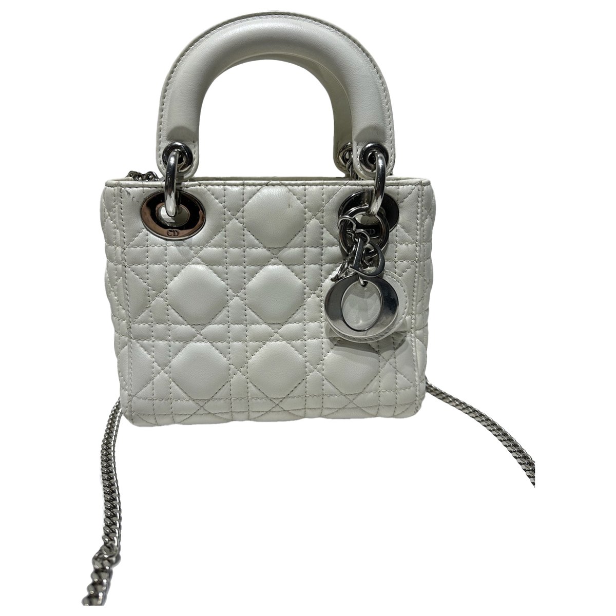 Lady Dior leather crossbody bag