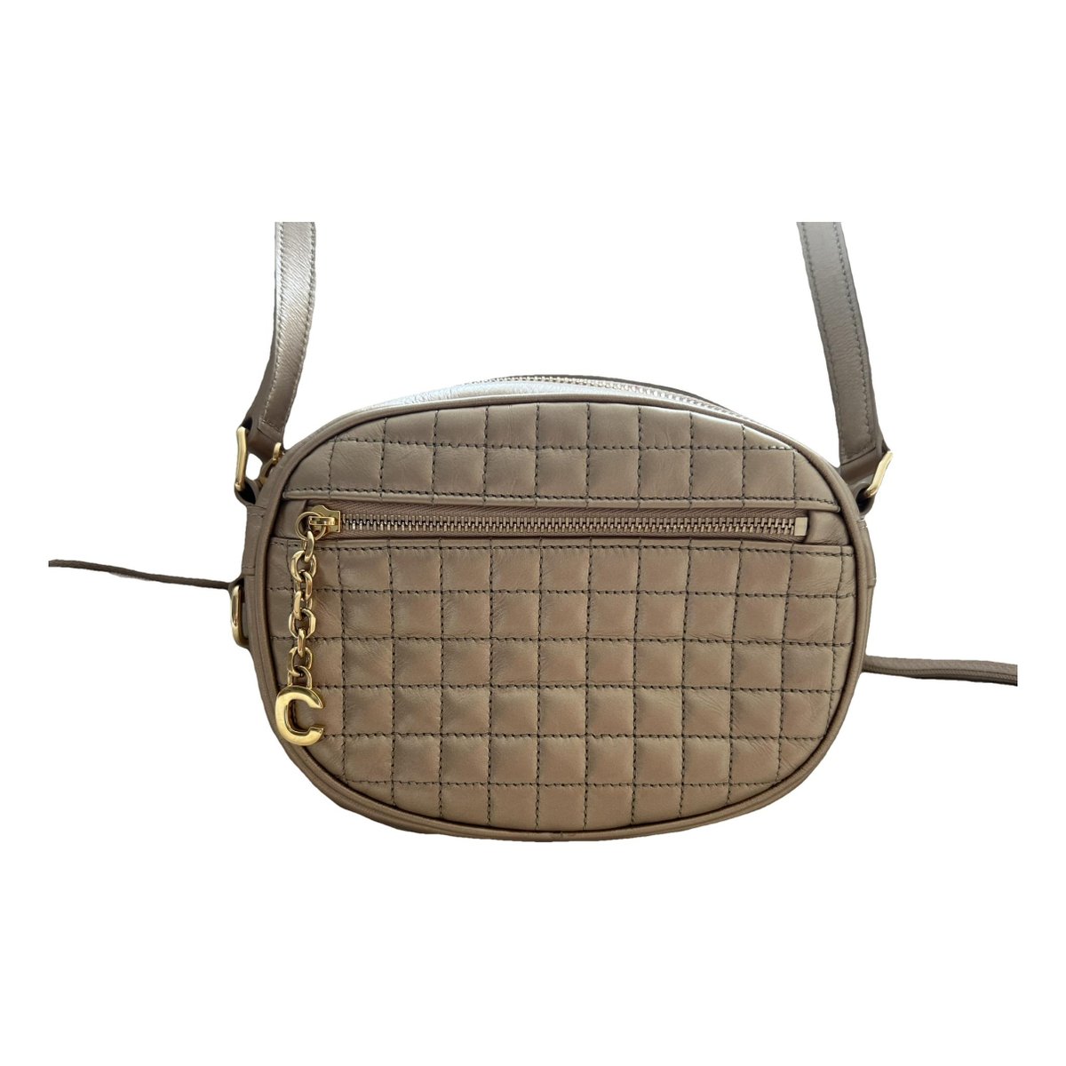 Charm leather handbag