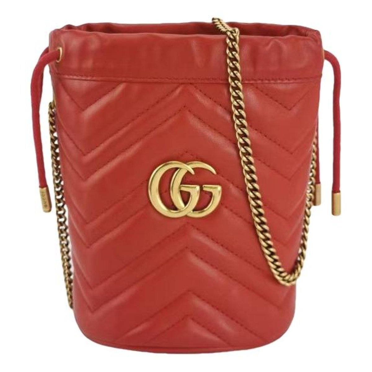 GG Marmont Chain Bucket leather crossbody bag
