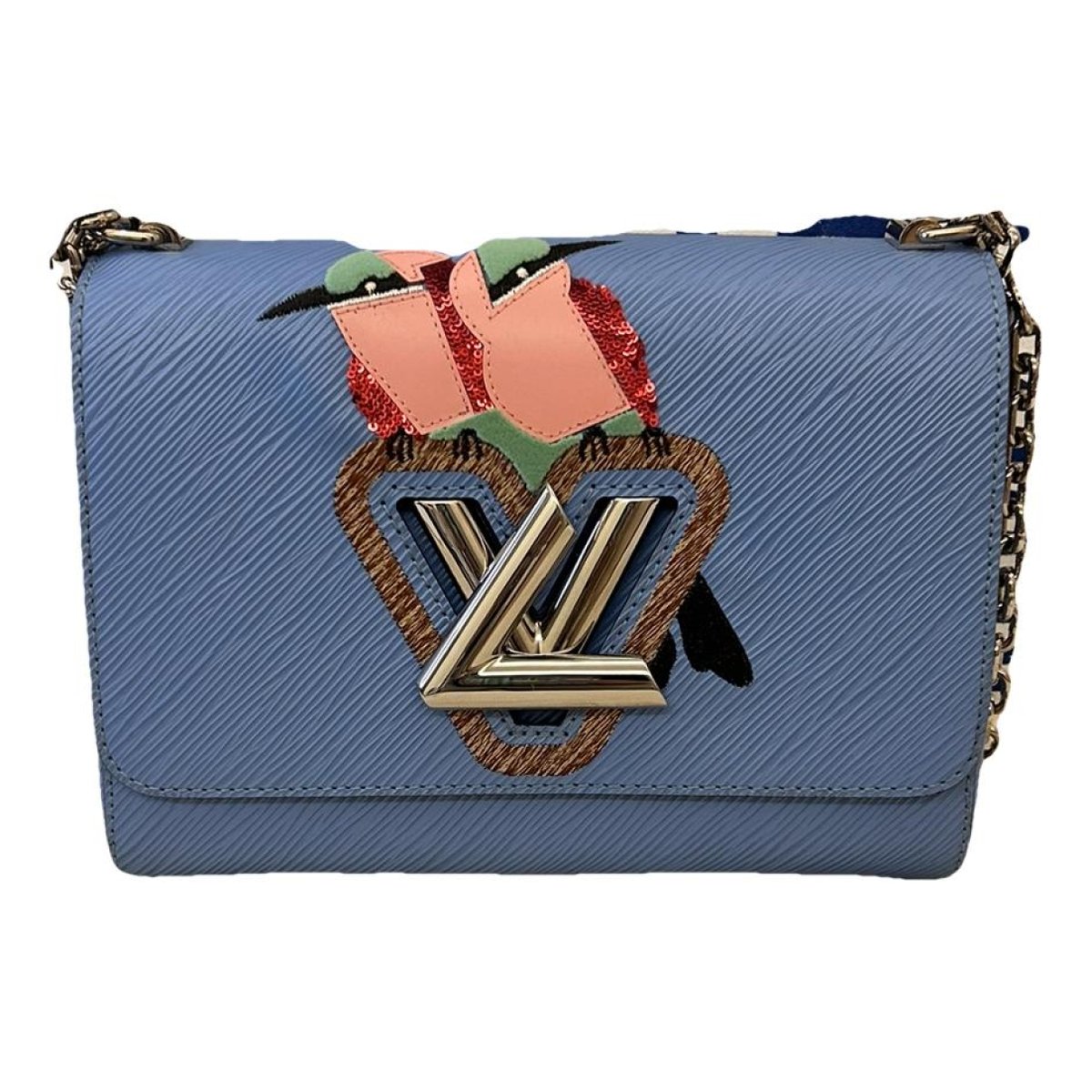 Twist leather handbag
