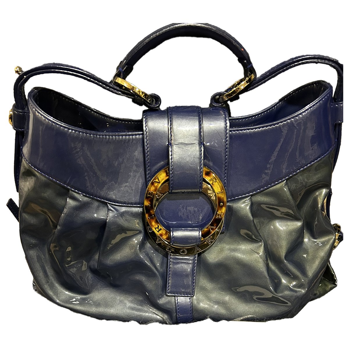 Chandra patent leather handbag