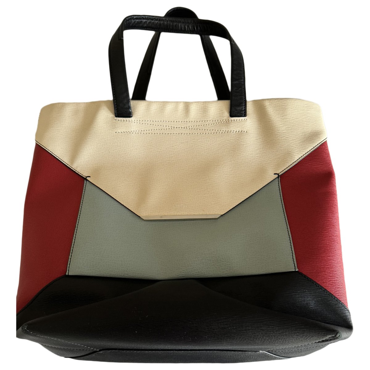 Enveloppe leather handbag