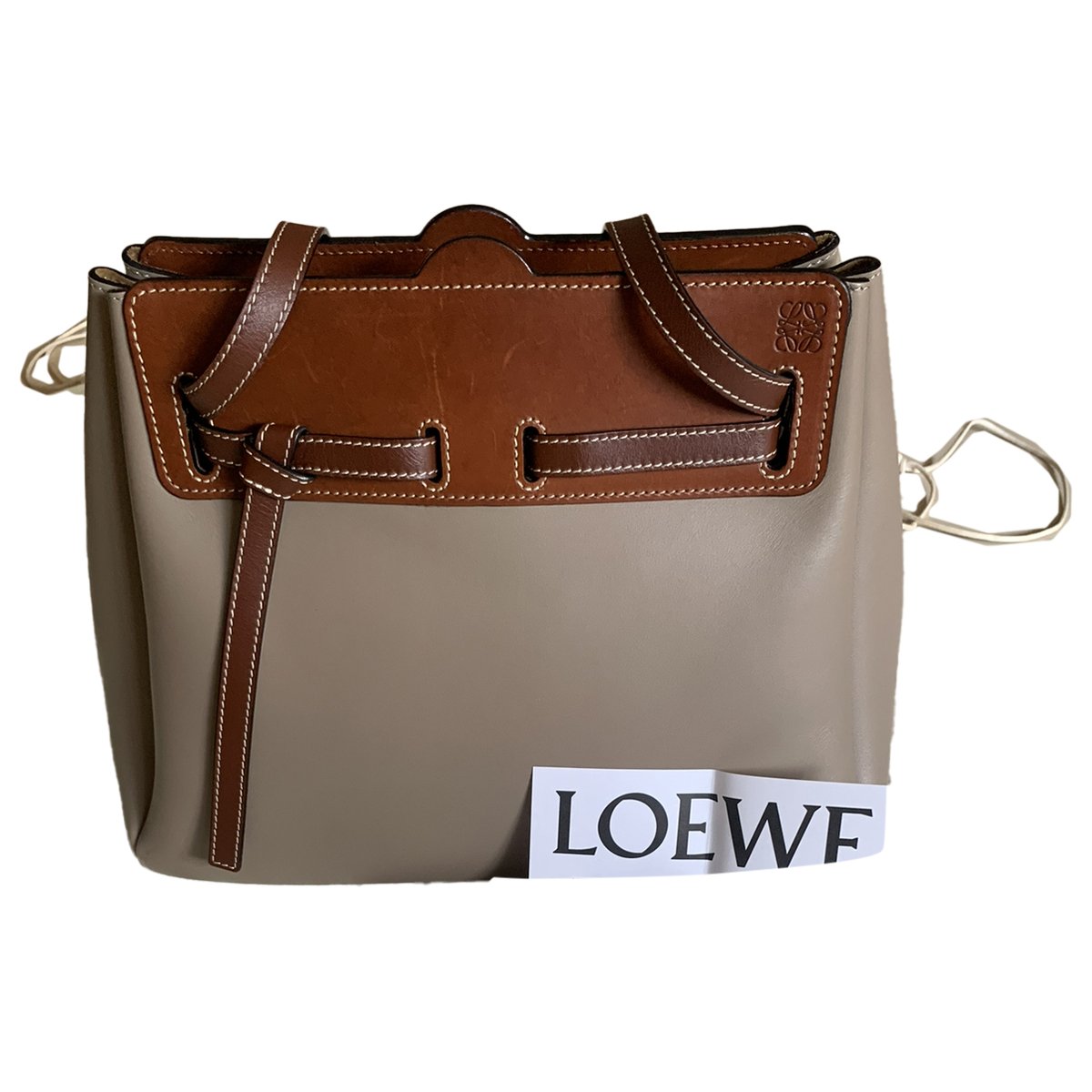 Lazo leather handbag