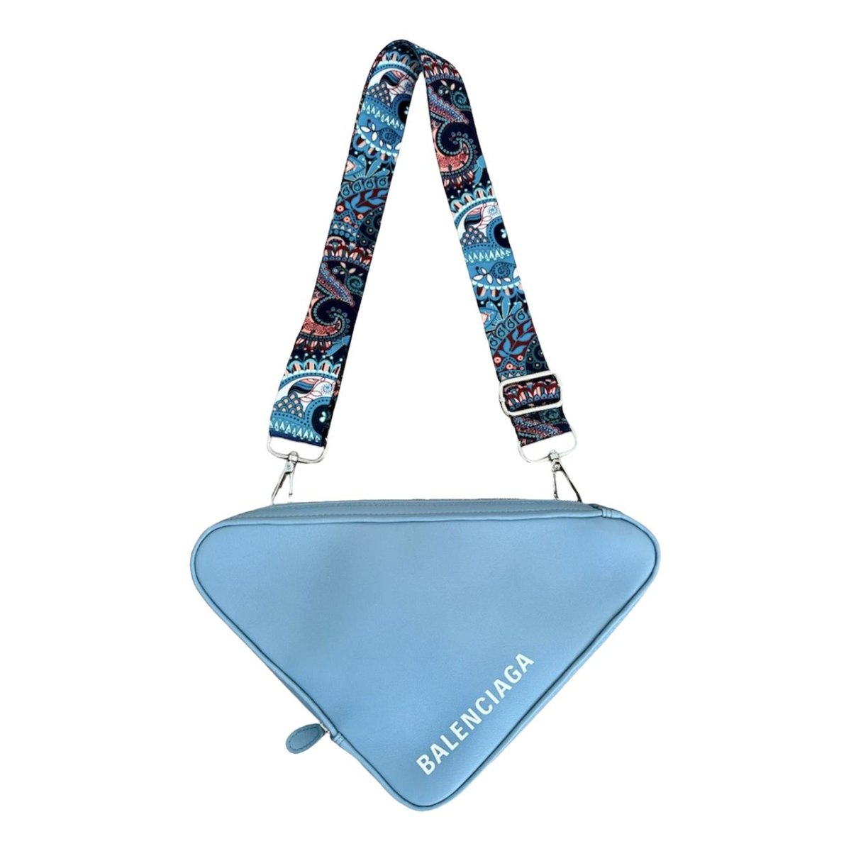Triangle leather handbag