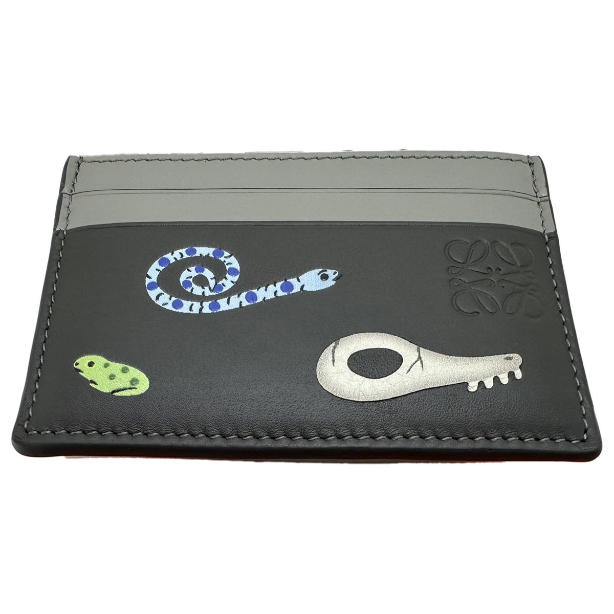Animals leather card wallet
