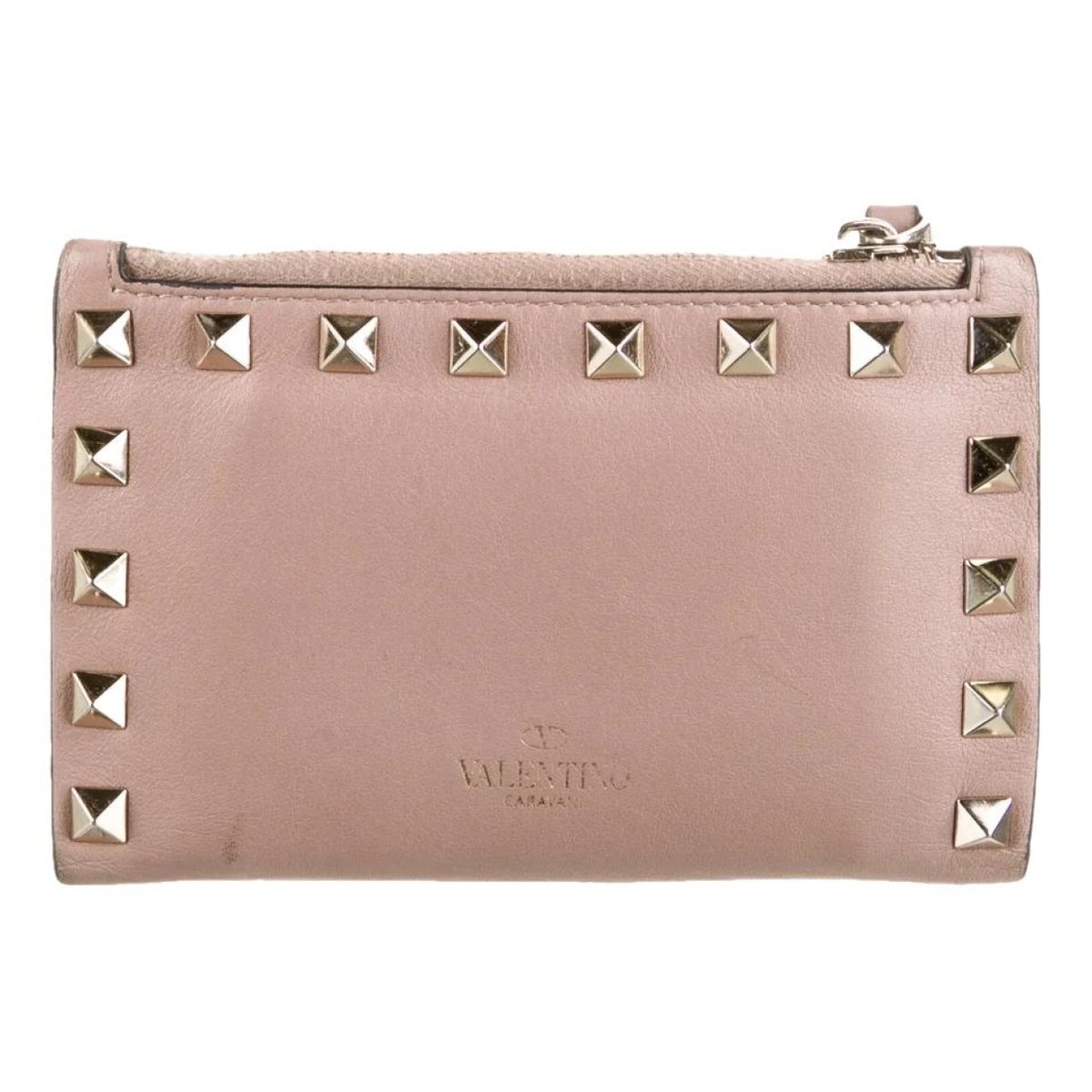 Rockstud leather wallet