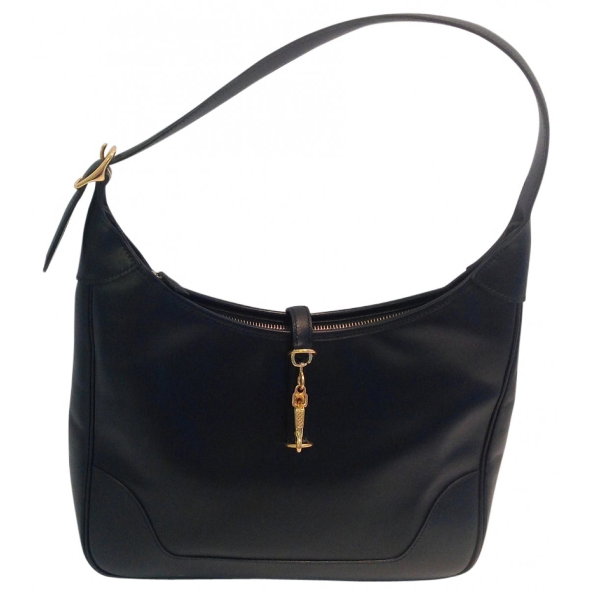 Trim leather handbag