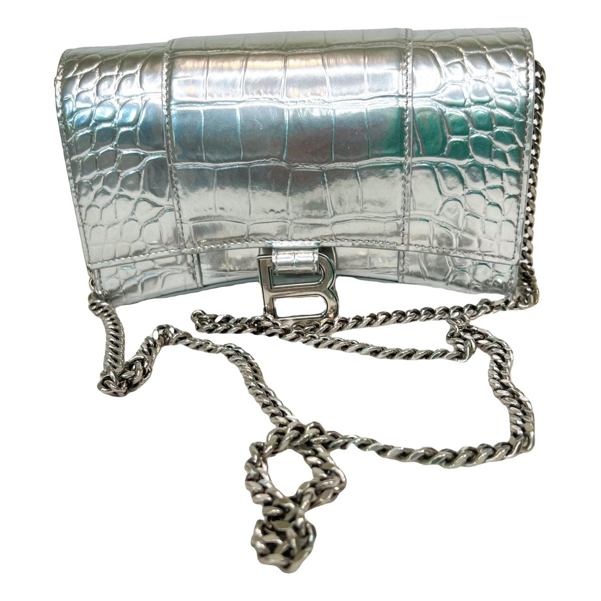 Wallet On Chain B leather mini bag