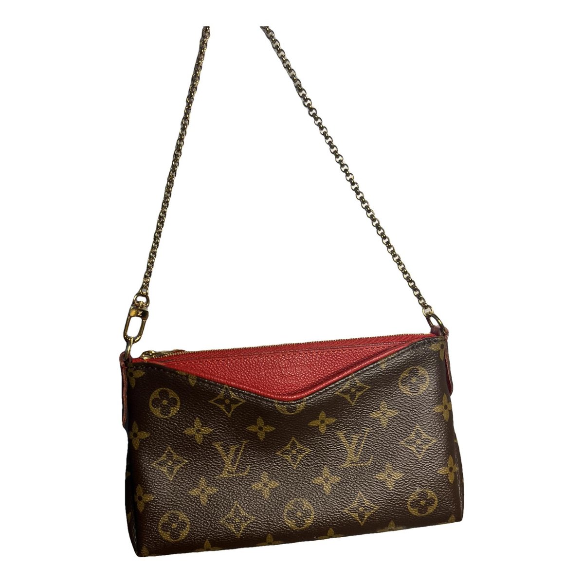 Félicie leather clutch bag