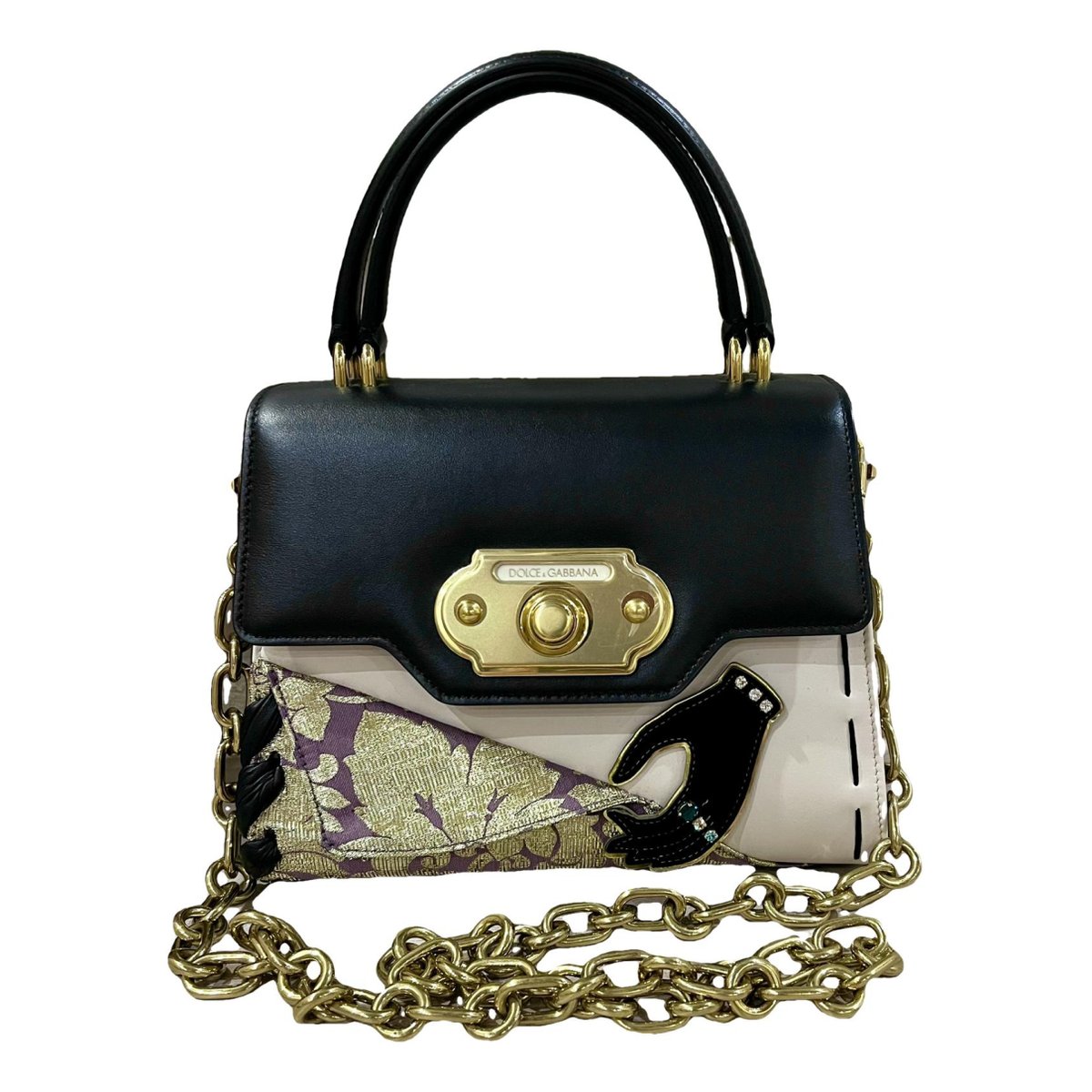 Welcome leather handbag