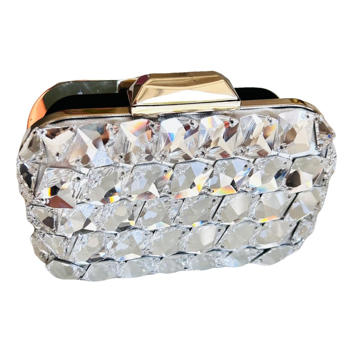 Celeste silk clutch bag
