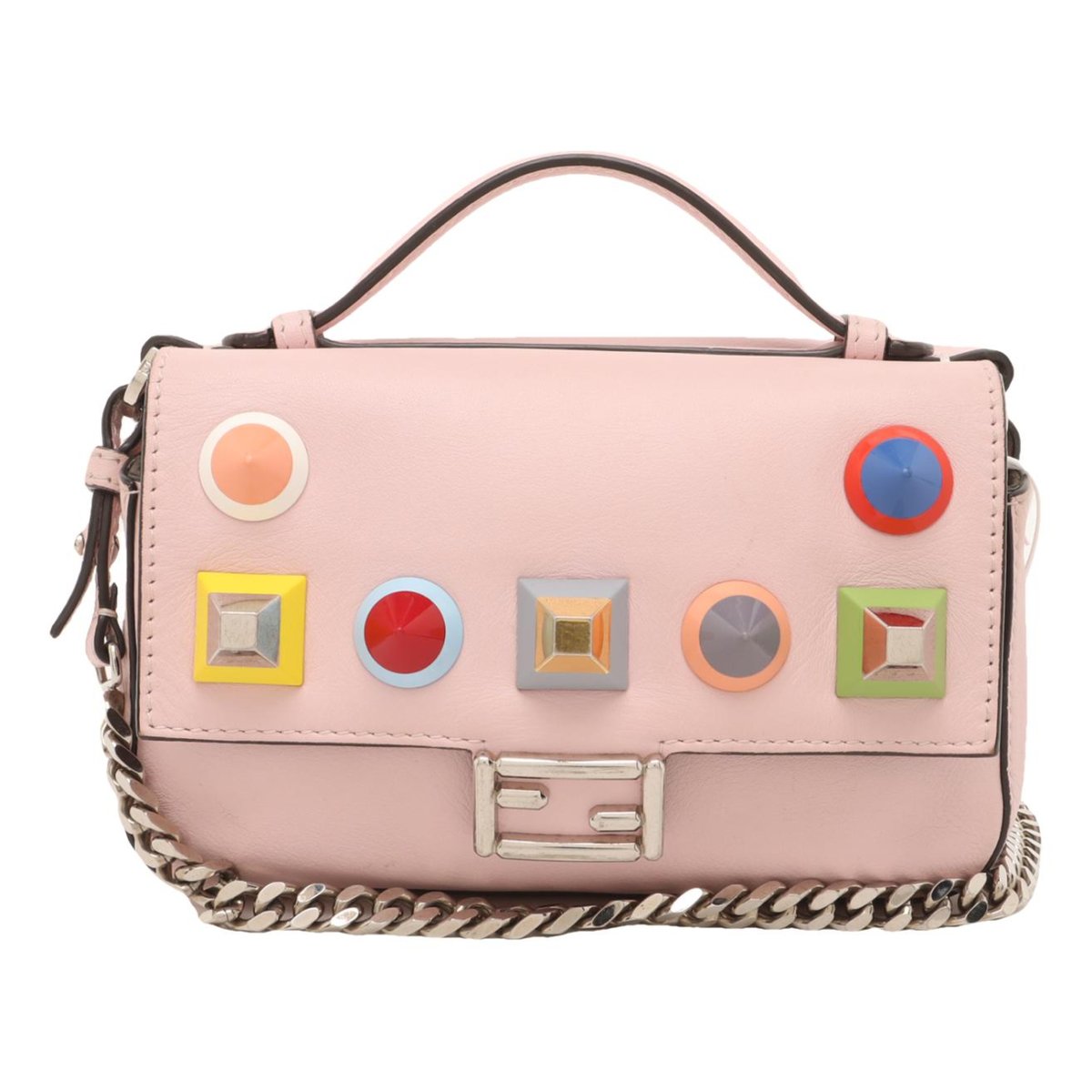 Double F leather handbag