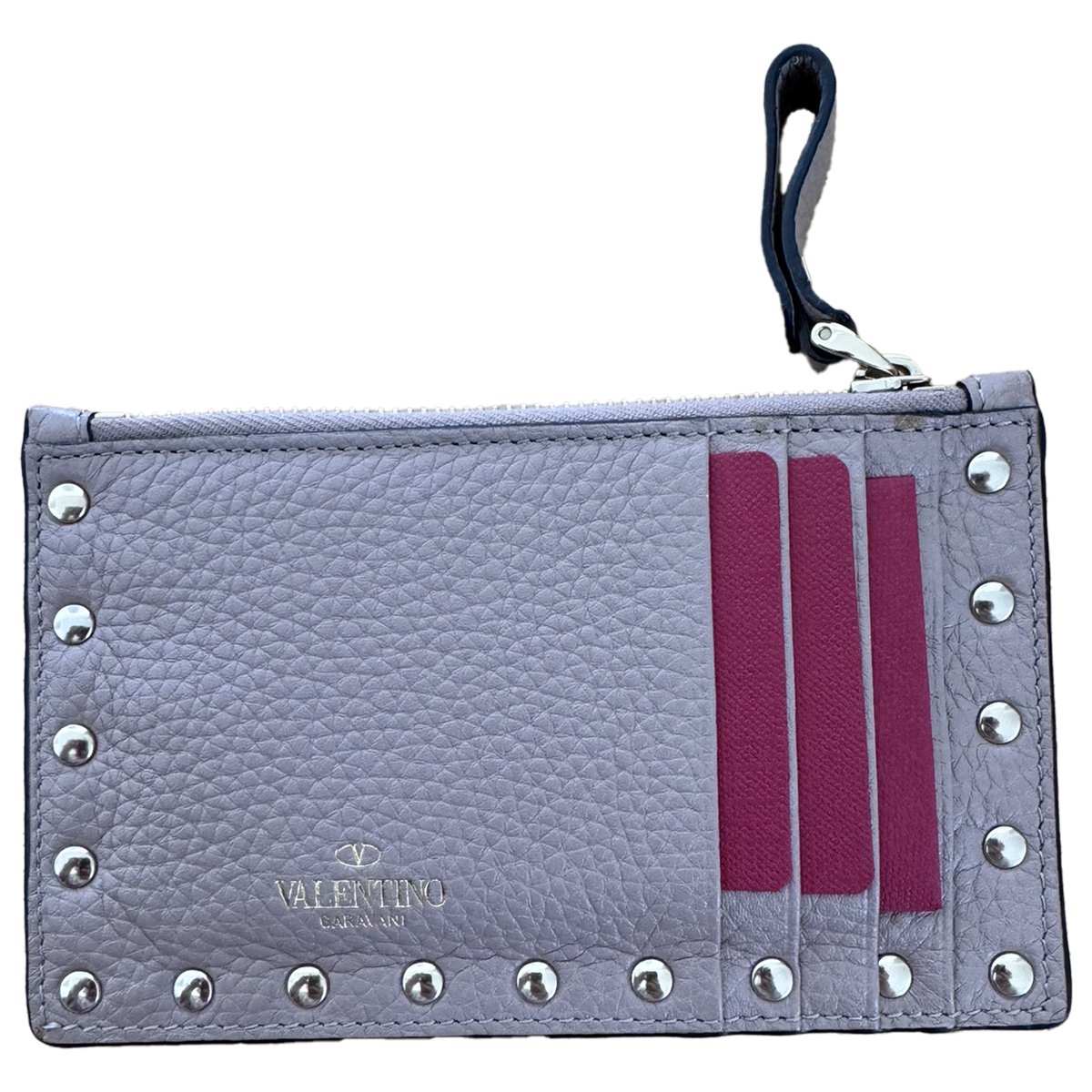 Rockstud leather wallet