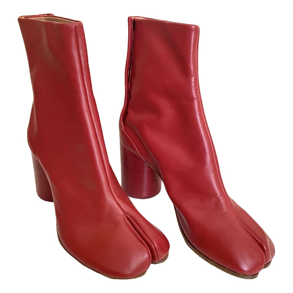 Tabi leather ankle boots