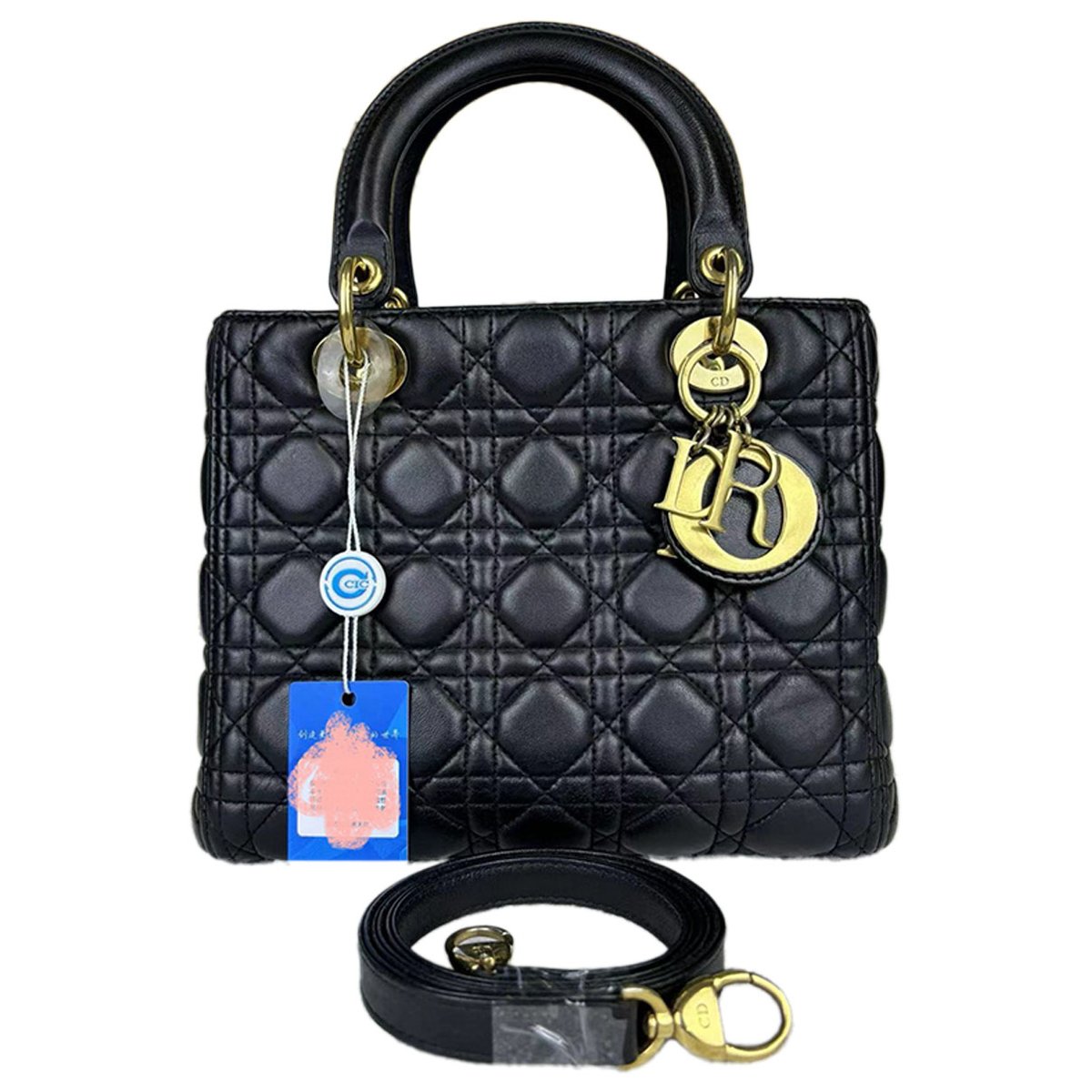 Lady Dior leather handbag