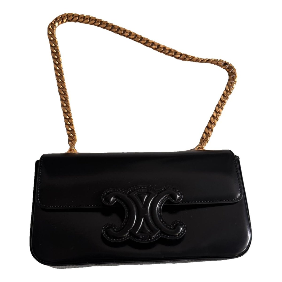 Triomphe chain leather crossbody bag