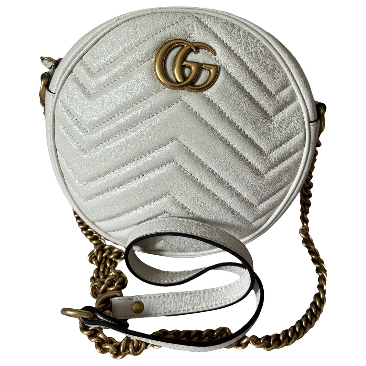 GG Marmont Round leather crossbody bag