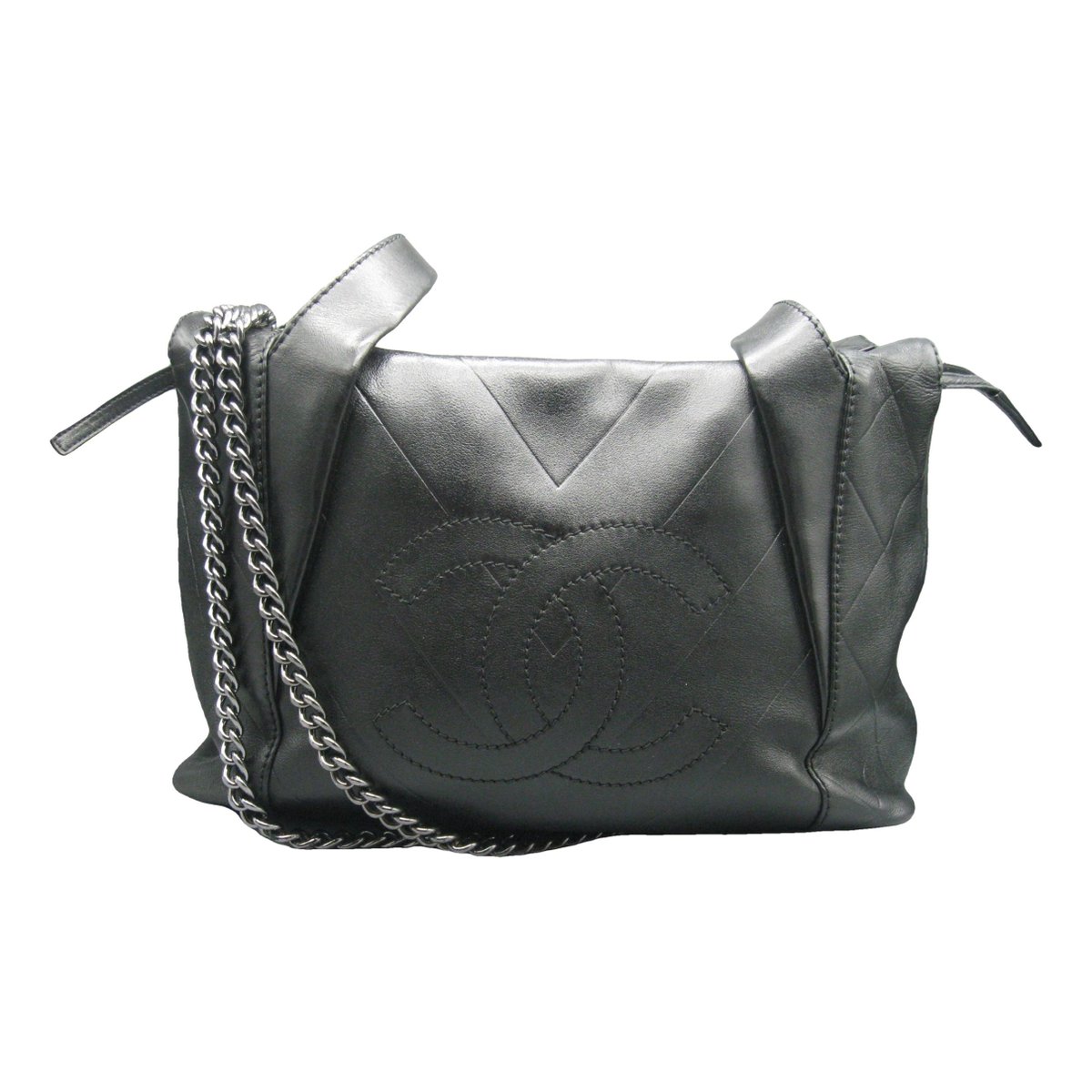 Vintage CC Chain leather bag