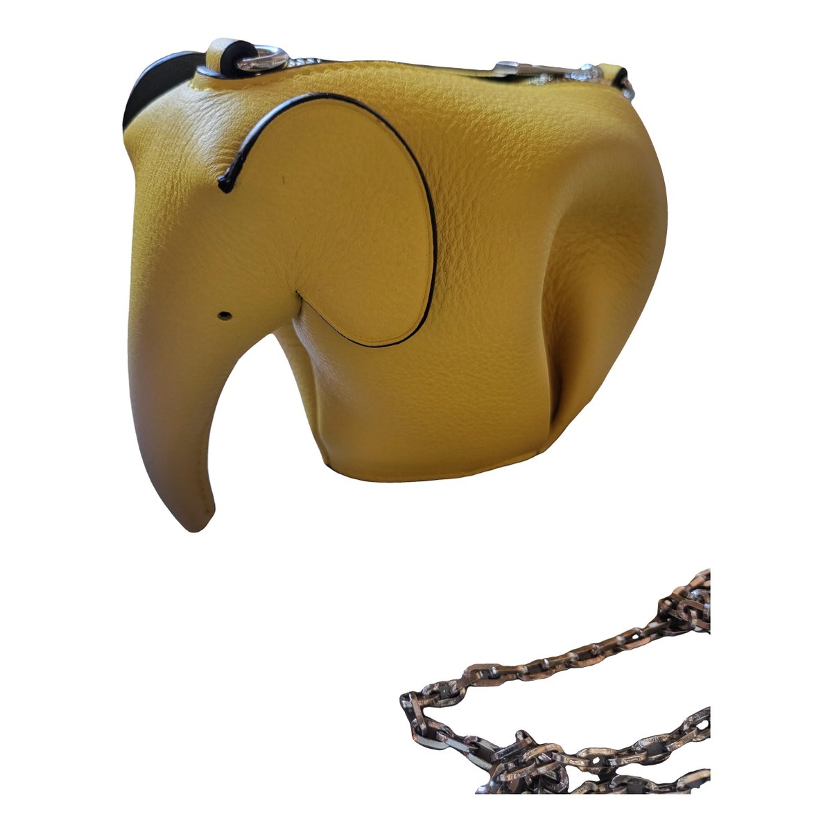 Animals leather clutch bag