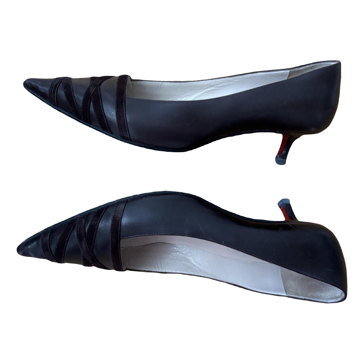 Corneille leather heels