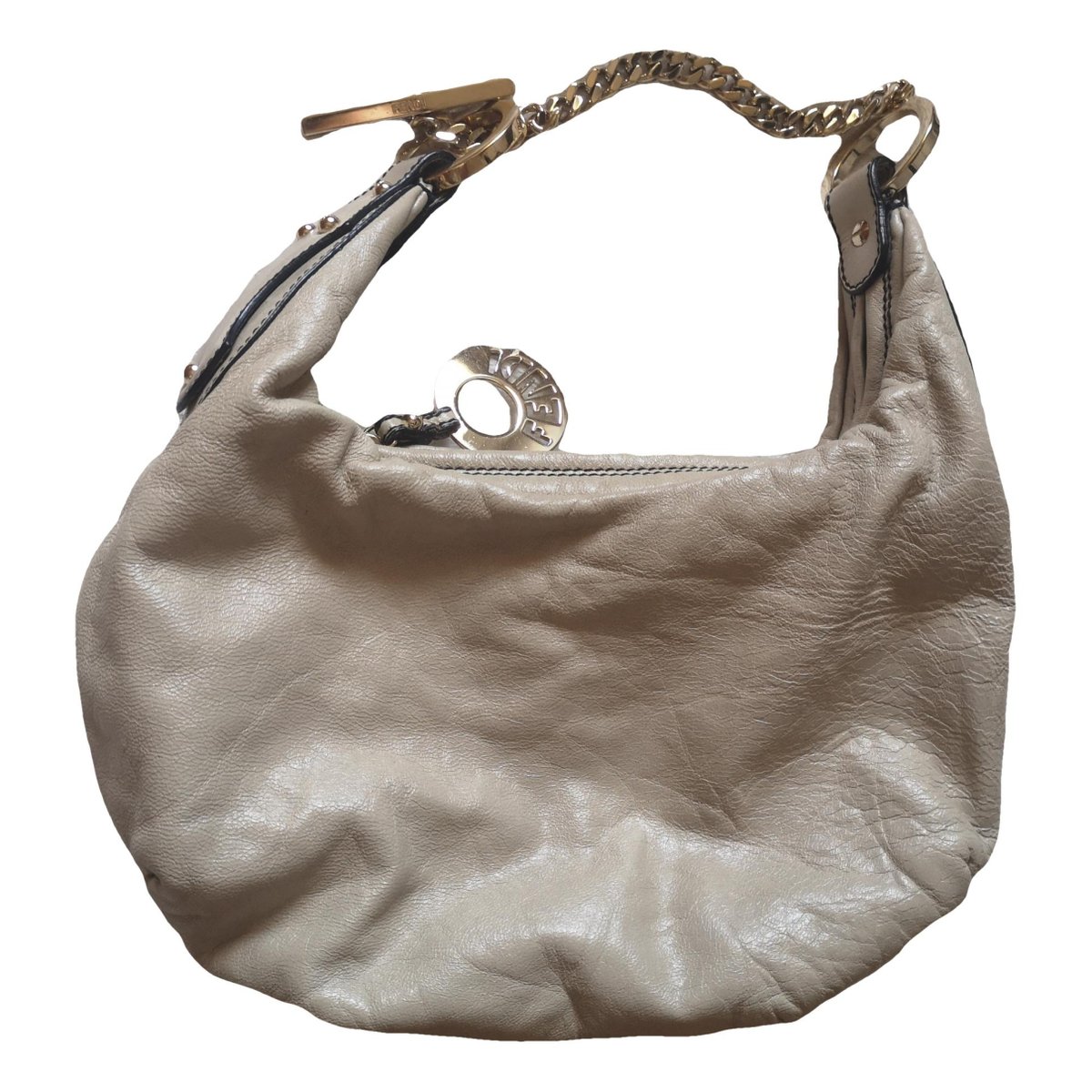 Croissant leather handbag