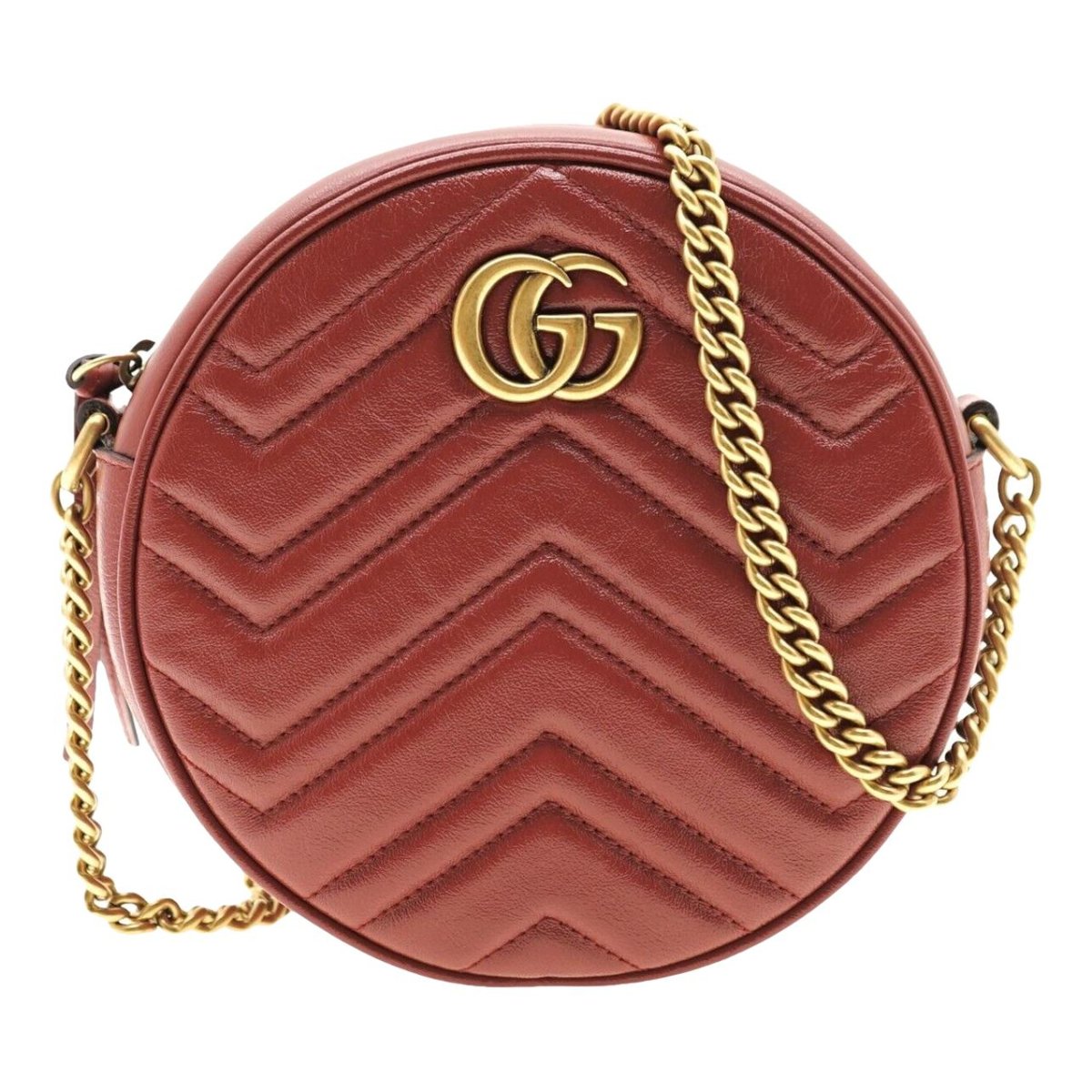 GG Marmont Round leather crossbody bag