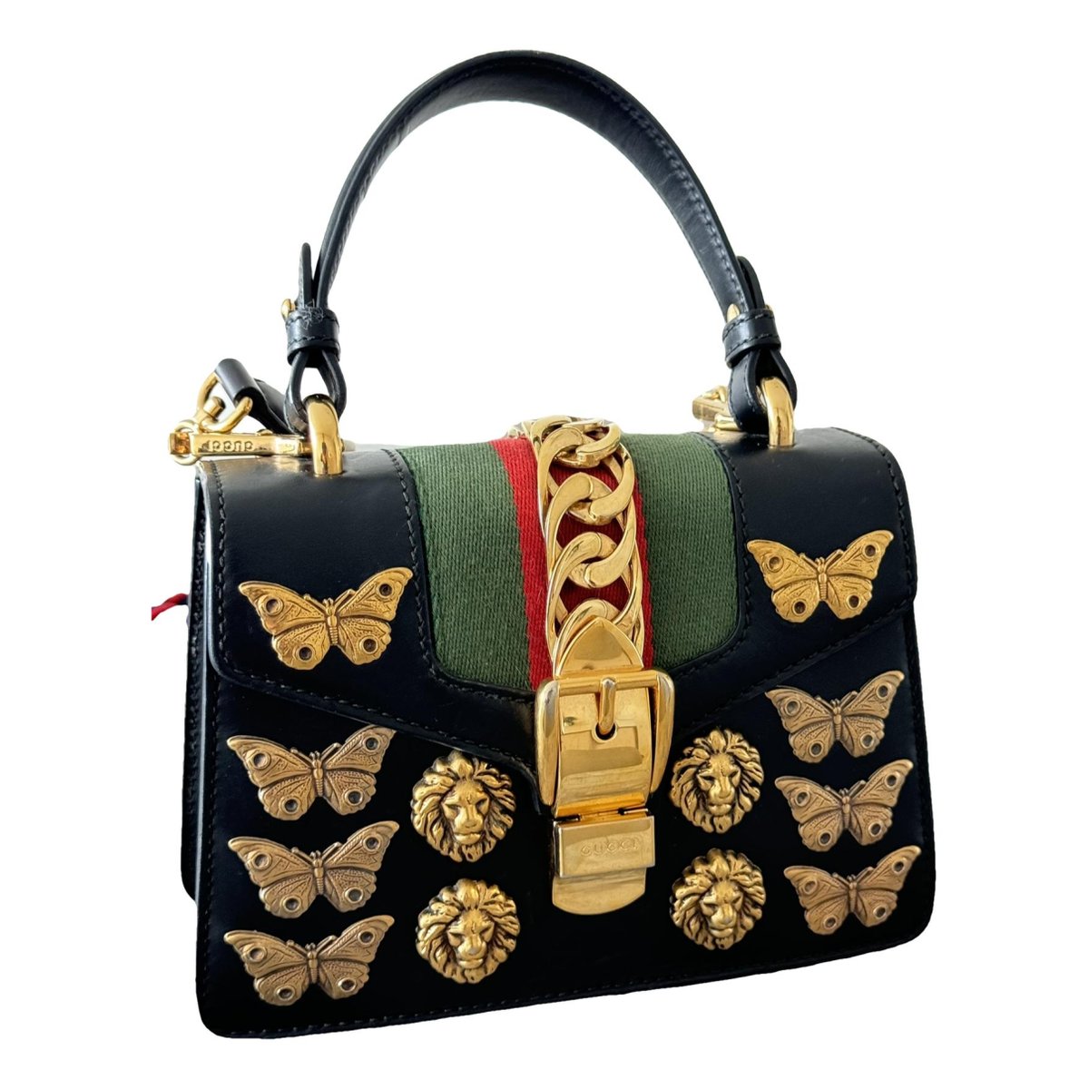 Sylvie Top Handle leather handbag