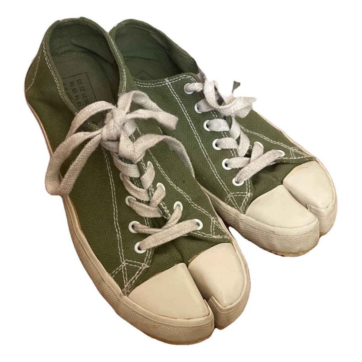 Tabi cloth lace ups