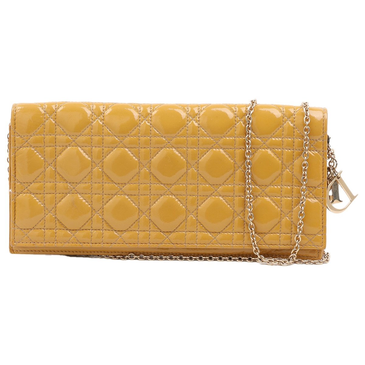 Lady Dior patent leather handbag