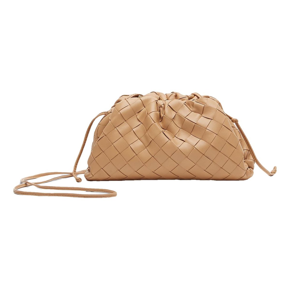 Pouch leather clutch bag